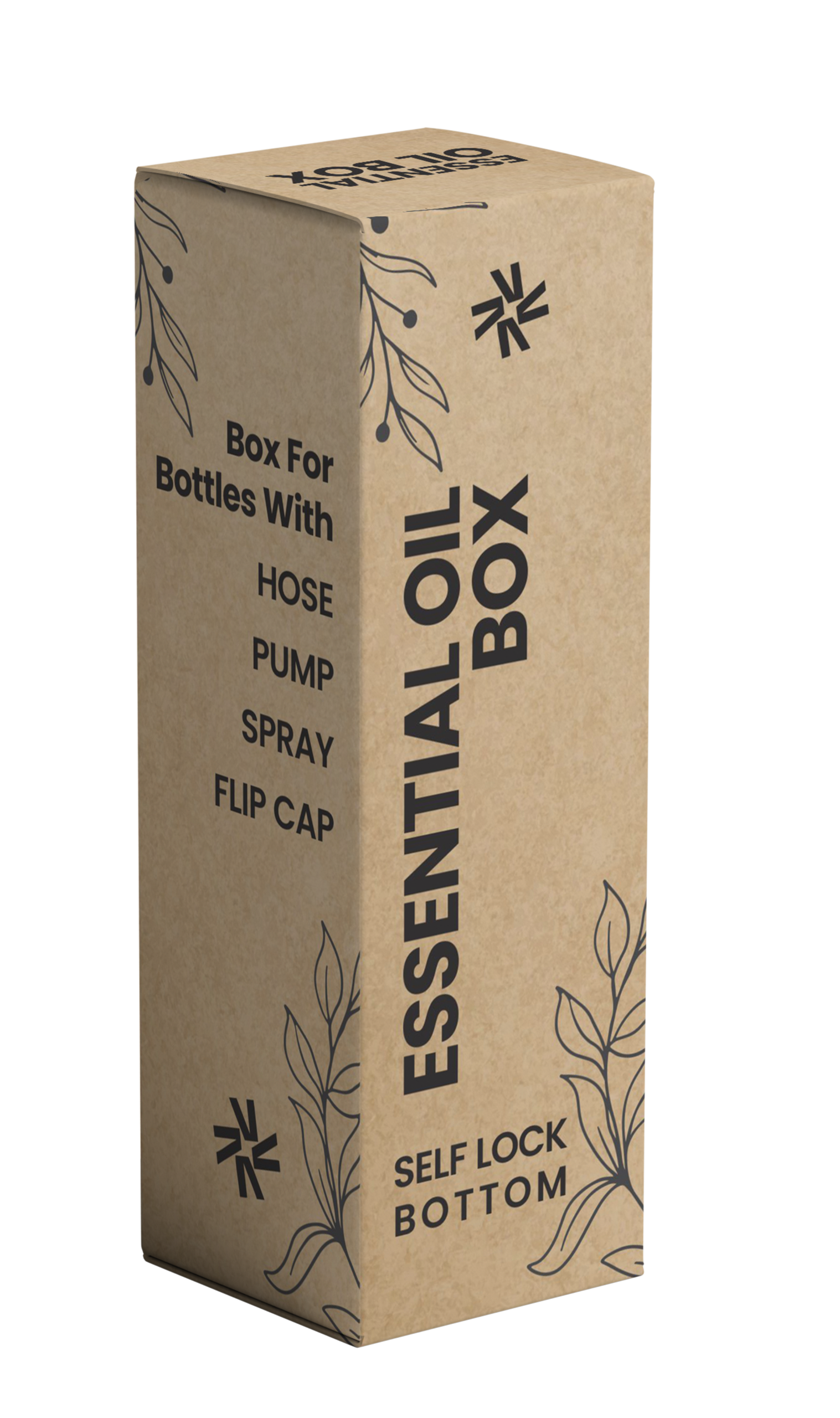 Essential Oil Box with Self Lock Bottom