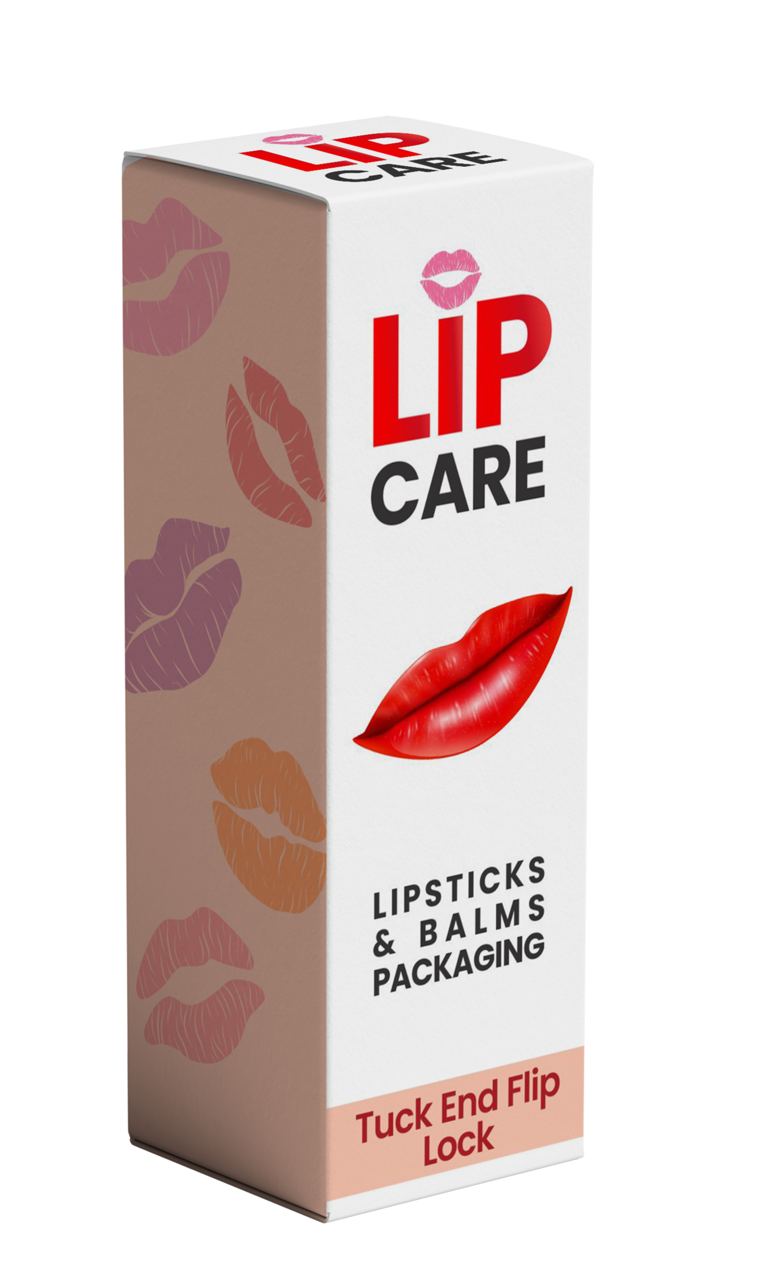 Lipstick & Balm Box With Tuck End Flip Lock