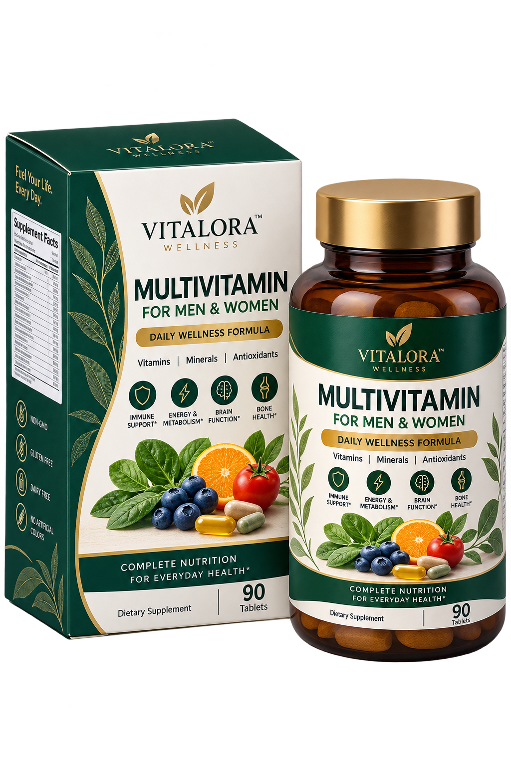 Herbal Supplements Box Packaging