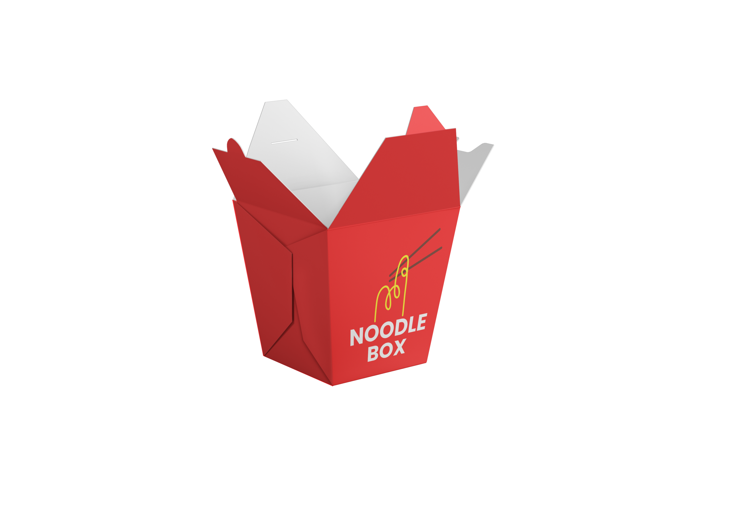 Noodle Box With Self Lock Bottom