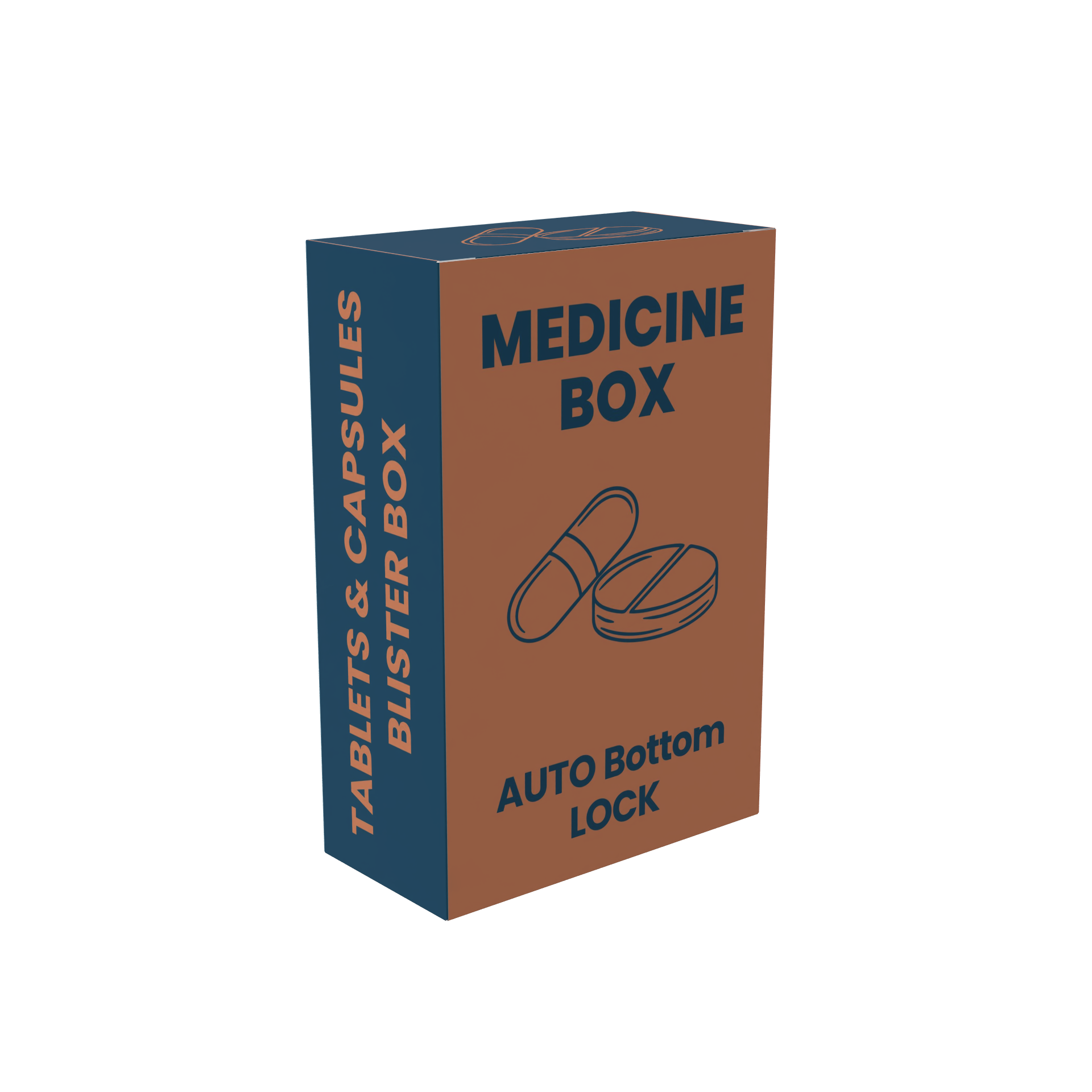 Pharmaceutical Box Auto Lock Bottom